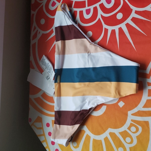NWT Roxy bikini bottom - Andorra warm stripes - Picture 7 of 11